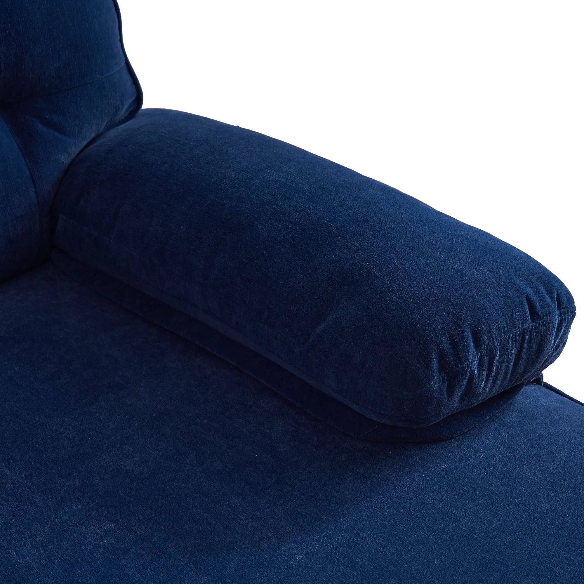 82.6' Modern Sectional Sofas Couches Velvet L Shaped Couches for Sangria Beech