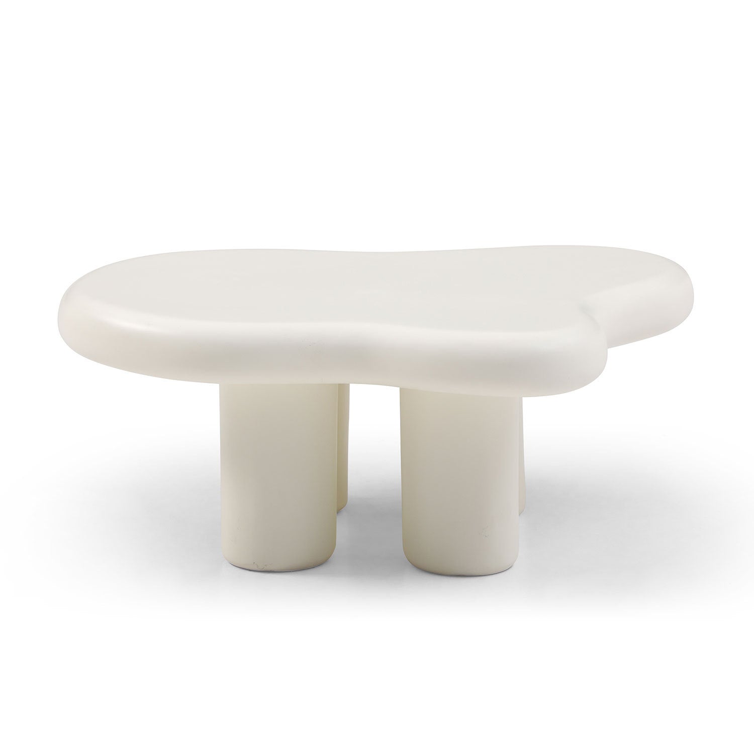 Cute Cloud Coffee Table for Living Room, Cream ,35.43inch Olive Phaedra