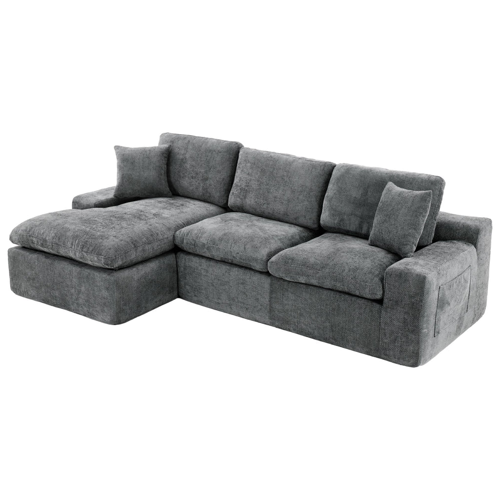 Cloud Sectional Sofa 107.9' Upholstered Sofa Couch with Double-layer