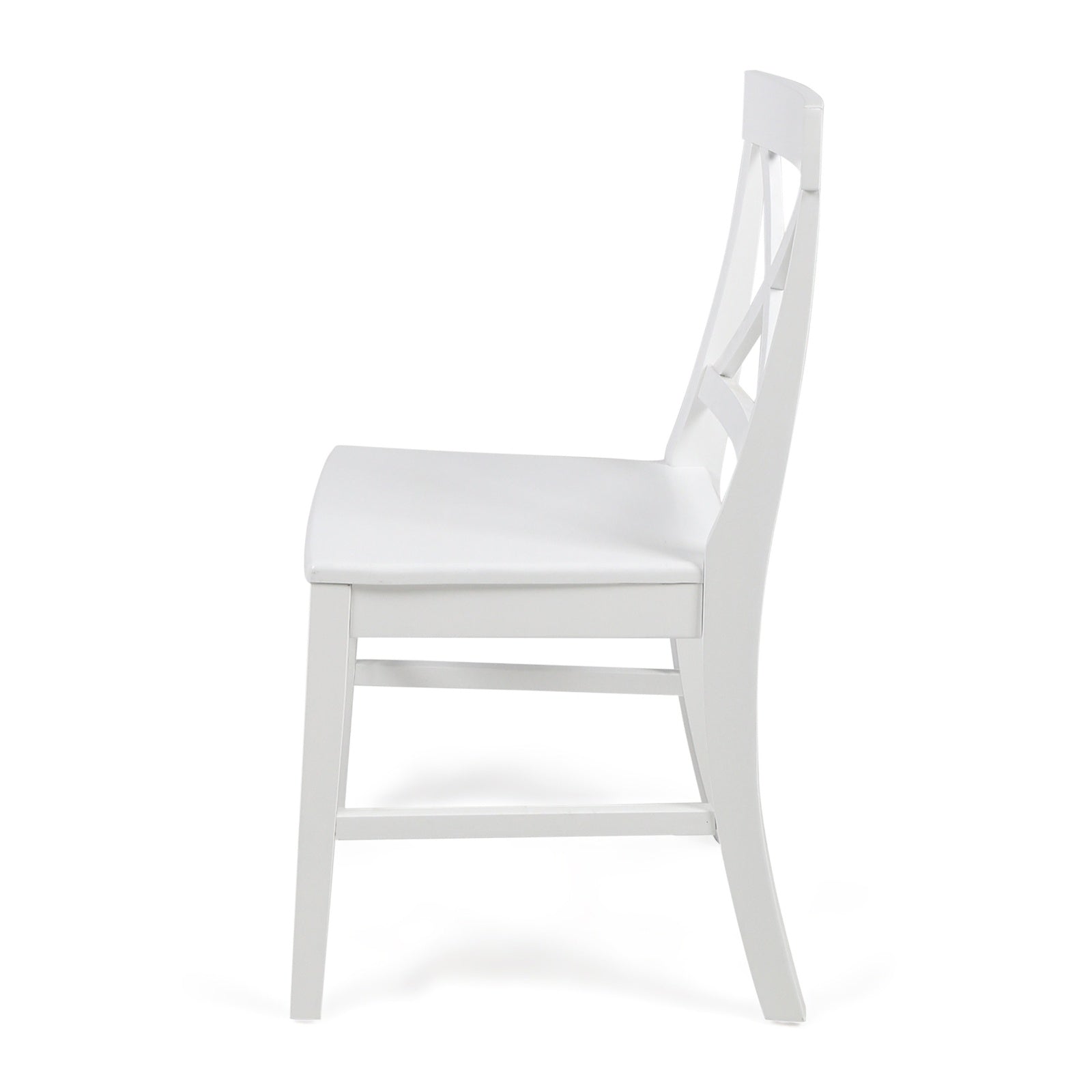 Acacia Wood Dining Chairs, White CJDropshipping