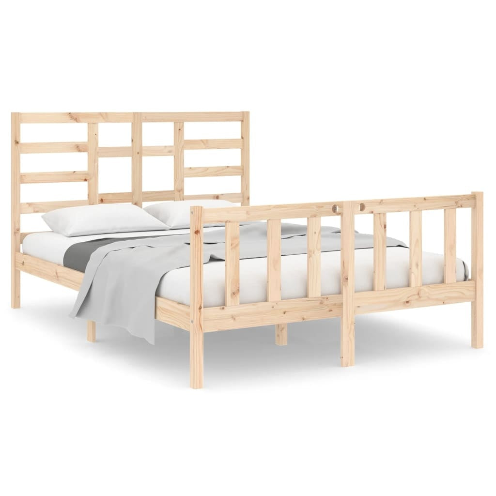 solid wood bed 140x190 cm