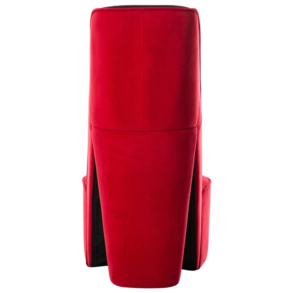 High Heel Chair Red Velvet