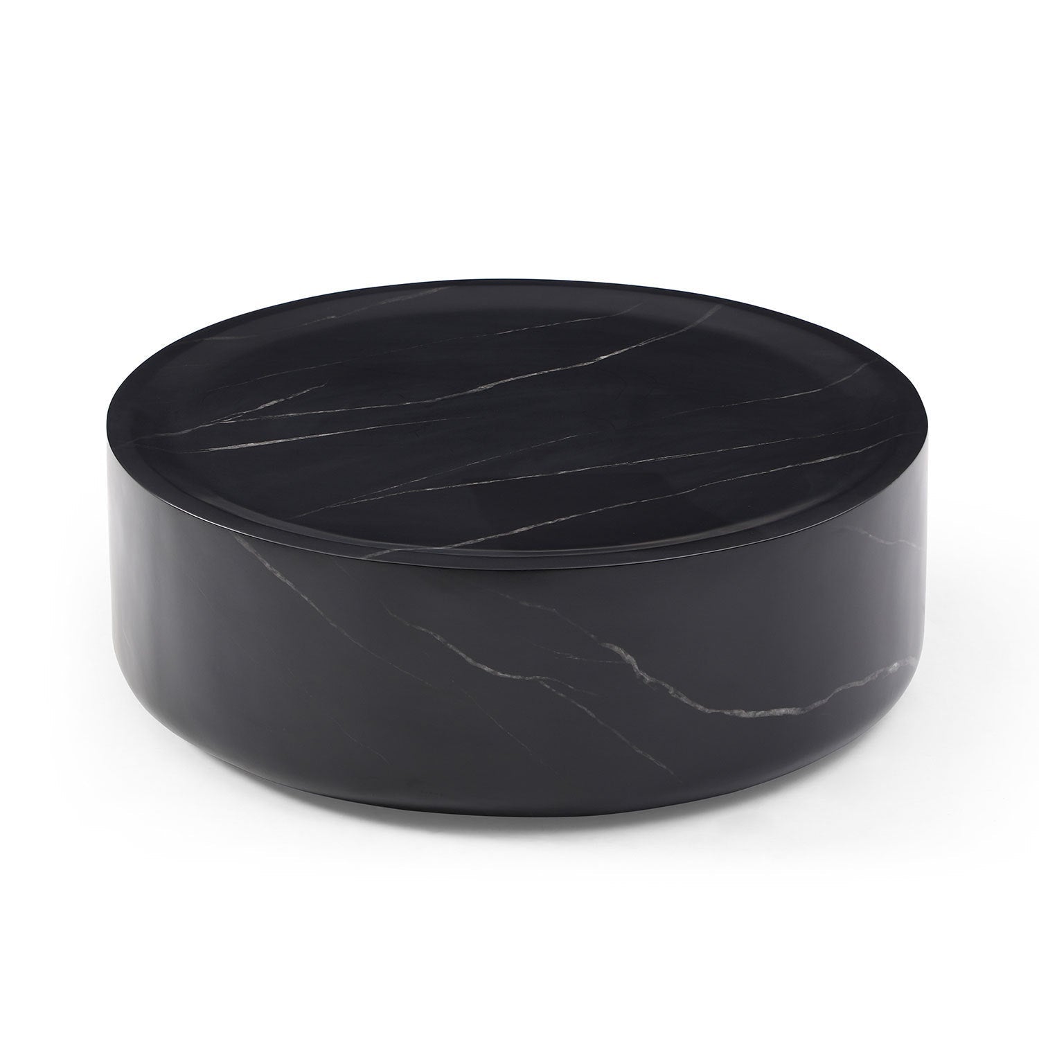 31.49'' Round coffee table,Sturdy Fiberglass table for Living Room, No