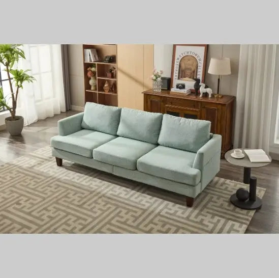 Fabric 3 Seater Couch With 2 USB, Comfortable Sectional Couches And CJDropshipping