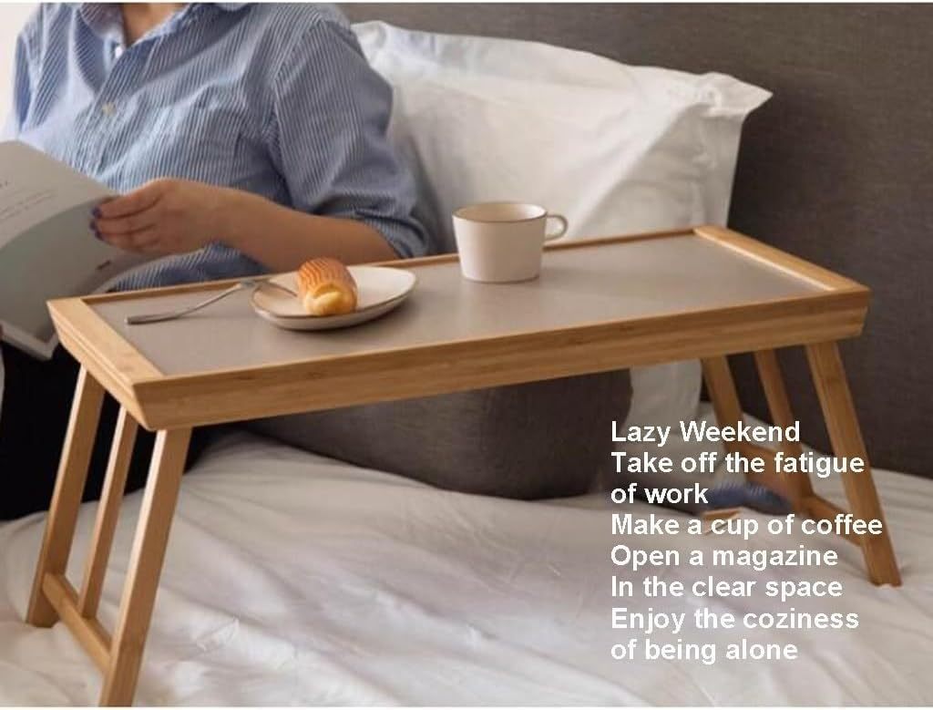 Bamboo Folding Coffee Table Tatami Low Window Table Bedside Portable Tea Tray Table Bedroom Living Room Home Office Suitable CJDropshipping