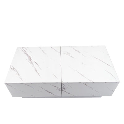 Coffee Table With Sliding Tabletop, Center Table With Hidden Storage Compartment, Extendable Table For Living Room CJDropshipping
