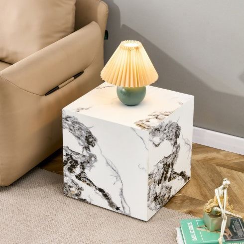 Elevate Your Living Space With This Modern MDF Coffee Table, Which Showcases Gray Textured Patterns. It Is Characterized By Stylish Design. CJDropshipping