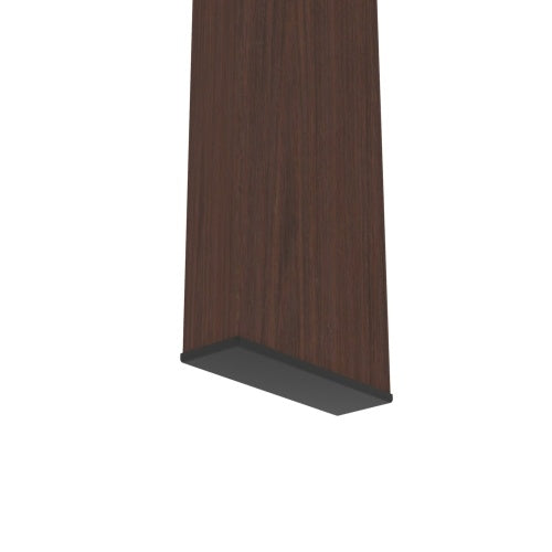 Rectangle Walnut Glass Coffee Table, Clear Coffee Table, Modern Side Center Tables For Living Room CJDropshipping