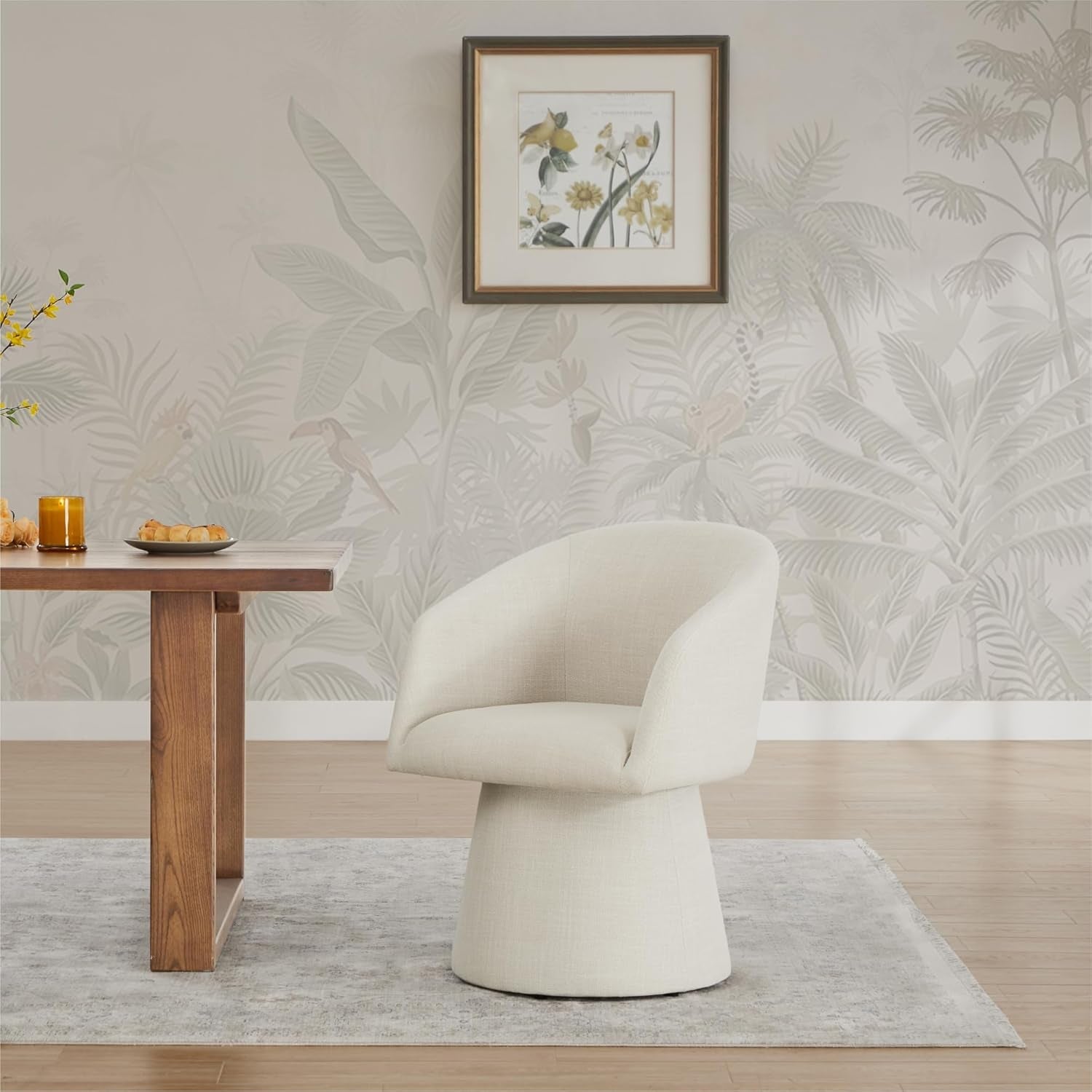 Swivel Dining Chairs Modern Accent Armchair Side Deskchair for