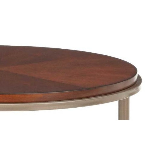 Miles - Round End Table - Brown CJDropshipping