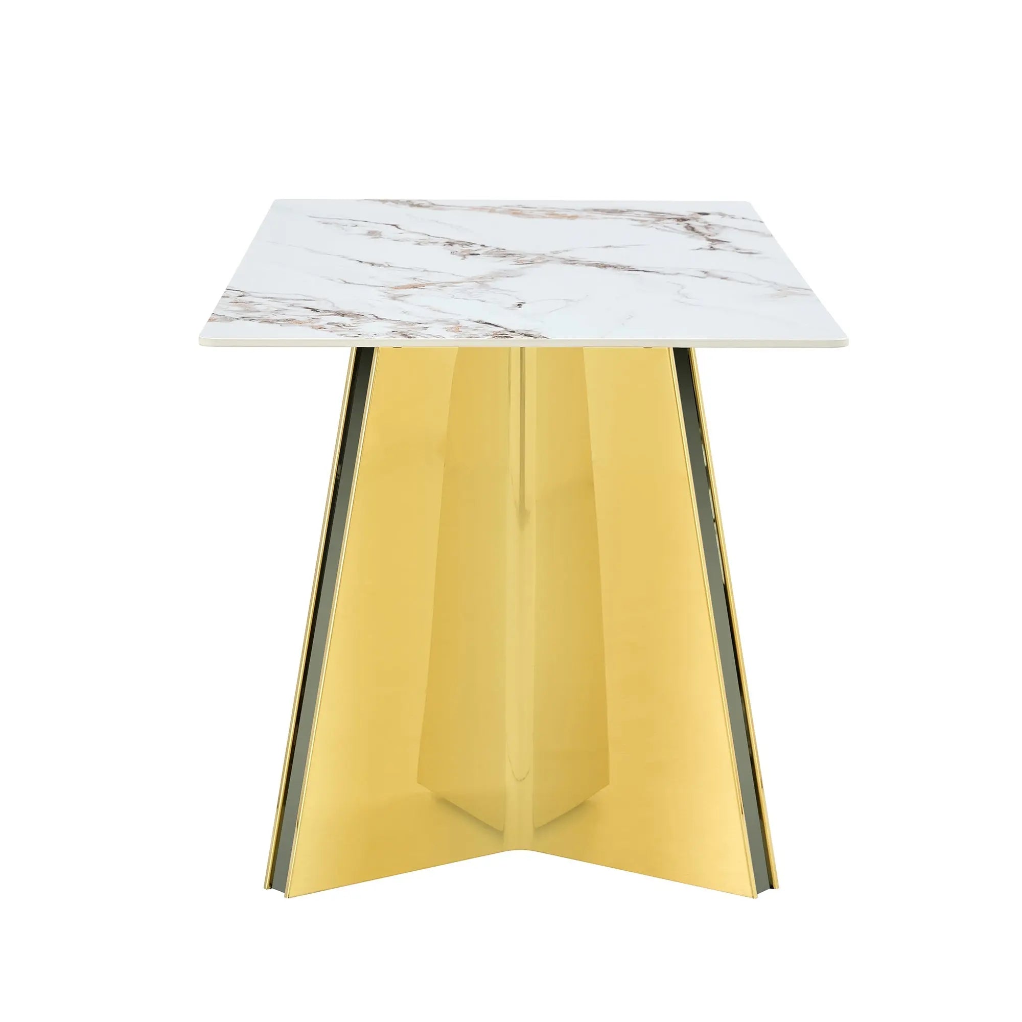 Table and chair set.63'x31.5x30' Luxurious Cold Jade Patterned Sangria Beech