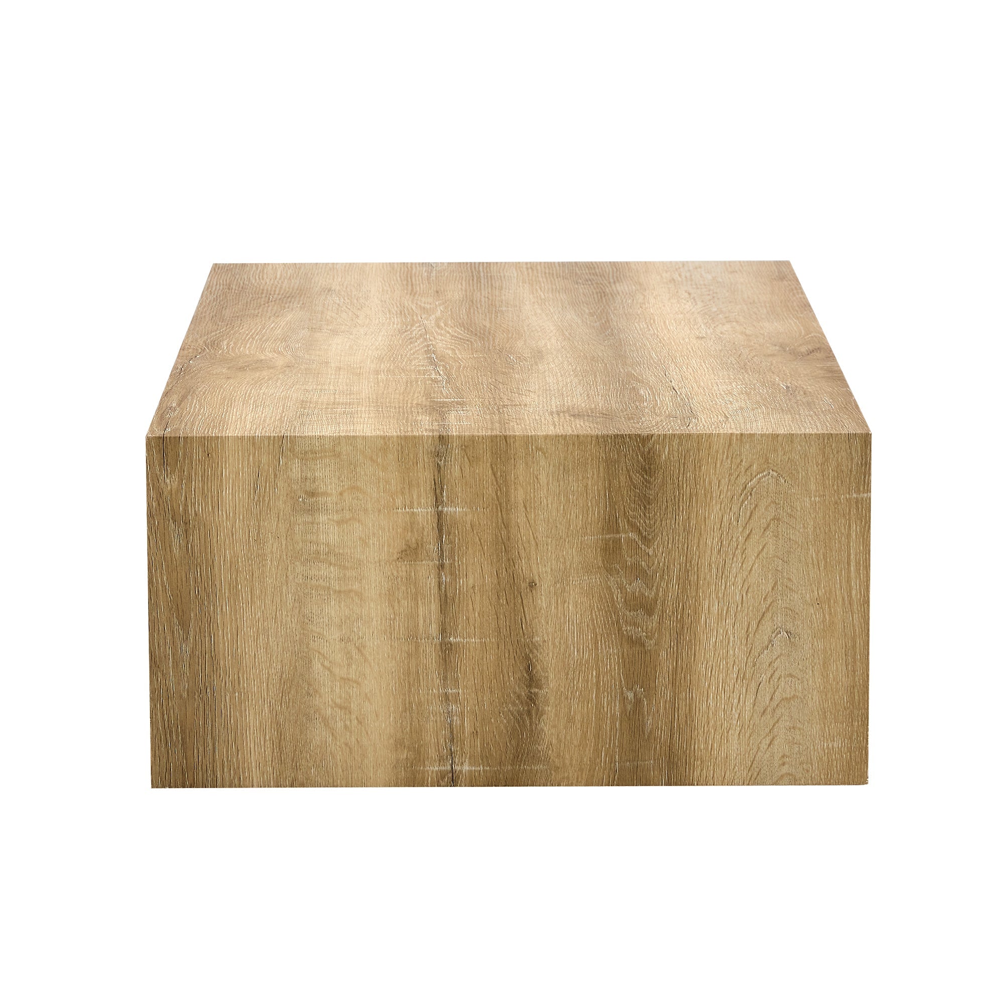 Modern Coffee Table with Smooth Light Wood Texture Patterns, MDF Sangria Beech