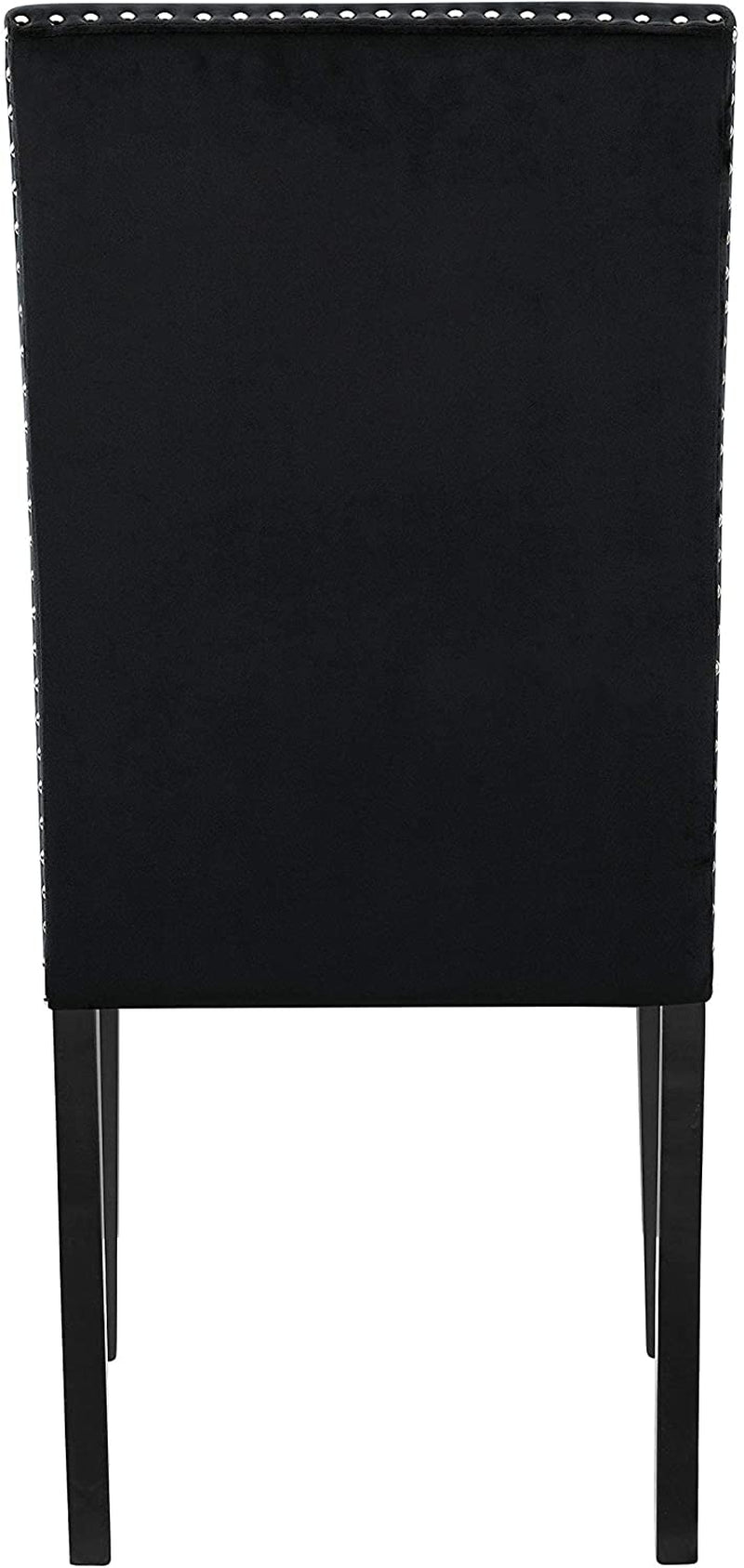 6-Person Dining Table with Faux Marble Top, Black Base