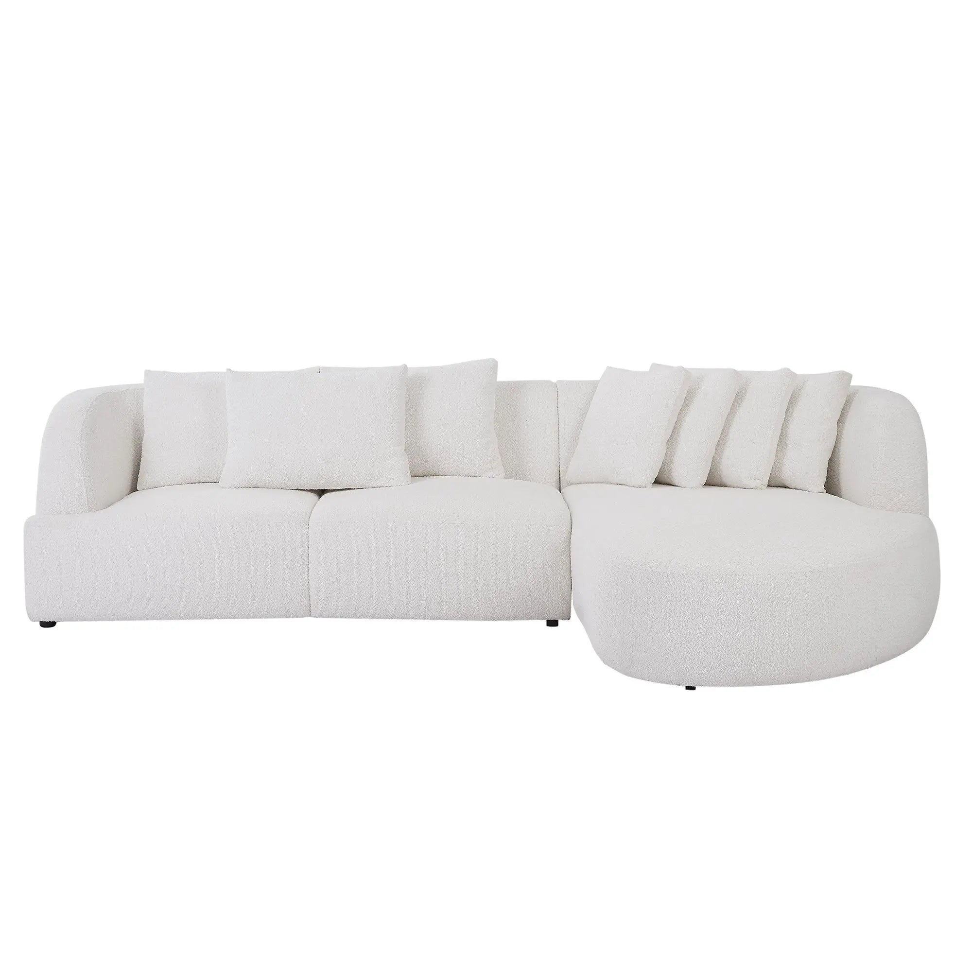 Boucle sofa,Modular Sectional Couch for Living Room Apartment Olive Phaedra