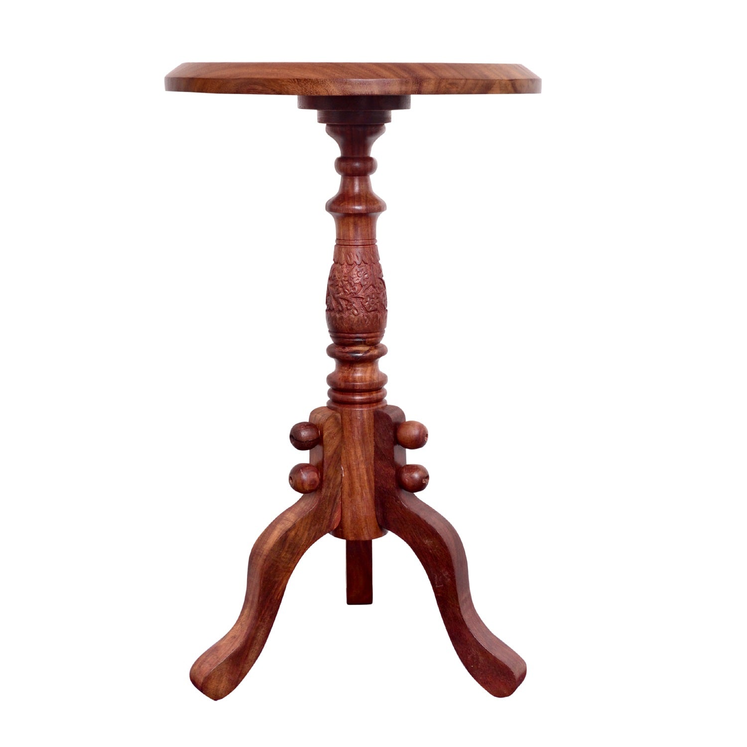 Sheesham Wood Folding Stool Table Nesting Coffee End Tables Modern